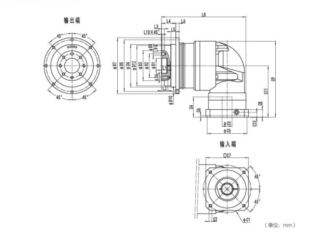 NDR064系列精密行星減速機(jī)型號(hào)參數(shù)與圖紙