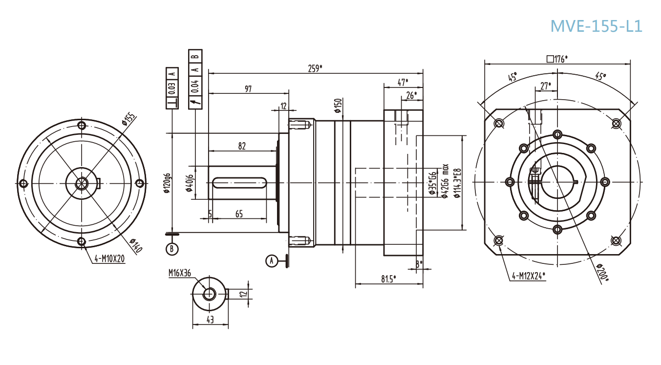 MVE-155-L1系列精密行星減