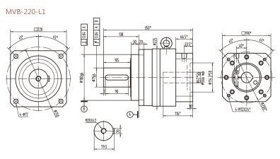 MVB-220-L1系列精密行星減速器型號(hào)尺寸與圖紙