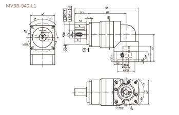 MVBR040L2行星減速機(jī)型號